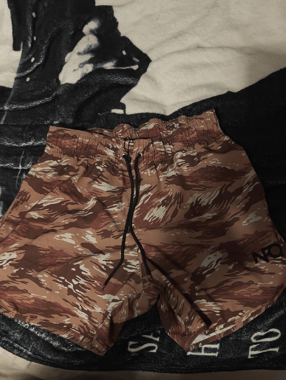 Men's NFQ Hybrid Shorts - Brown Tigerstripe